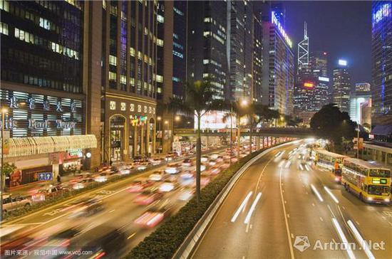 香港中环夜景