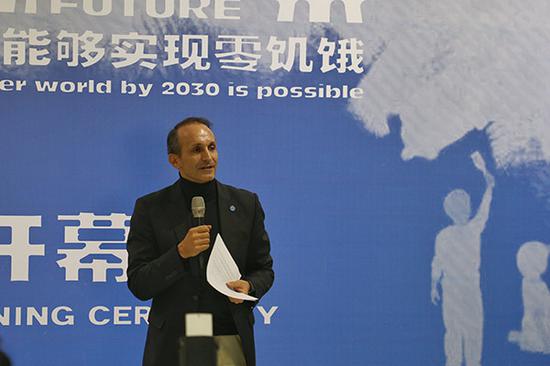 联合国粮农组织驻华代表马文森致辞(董家辉 摄)