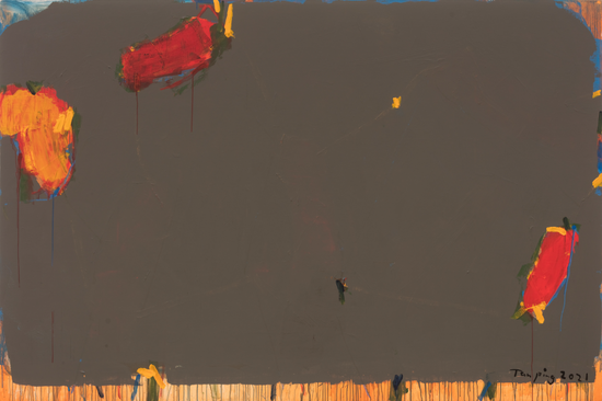 《无题》,布面丙烯,200 x 300 cm,2021