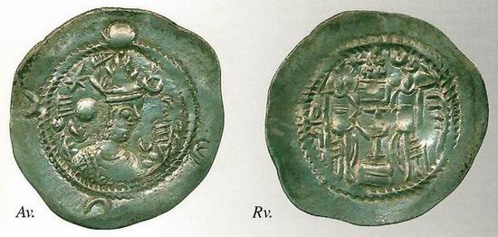 萨珊波斯库斯老一世银币（531-579年）