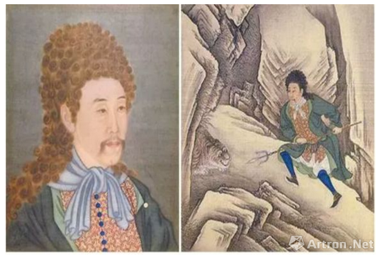 《雍正帝半身洋装像》和洋人版武松打虎——《雍正洋装伏虎图》