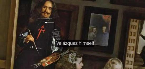 左方可见画家迭戈·维拉斯盖兹罕见自画像