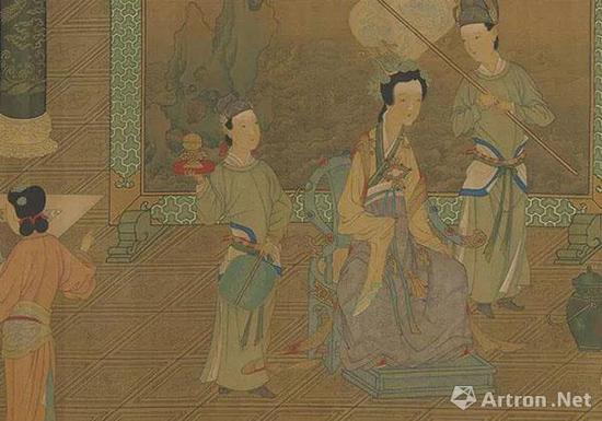 传唐 周昉 麟趾图(局部)