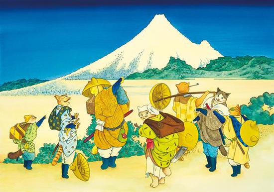 增村博《富岳百景·宝永山出现》(2011)