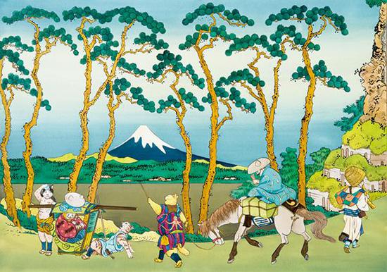 增村博《富岳三十六景·东海道保土之谷》(2012)