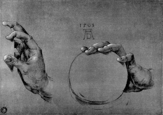 Albrecht Dürer, H?nde Gottvaters