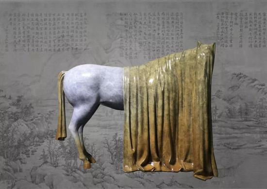 孔景才《待嫁》50x20x42cm 铸铜 2015