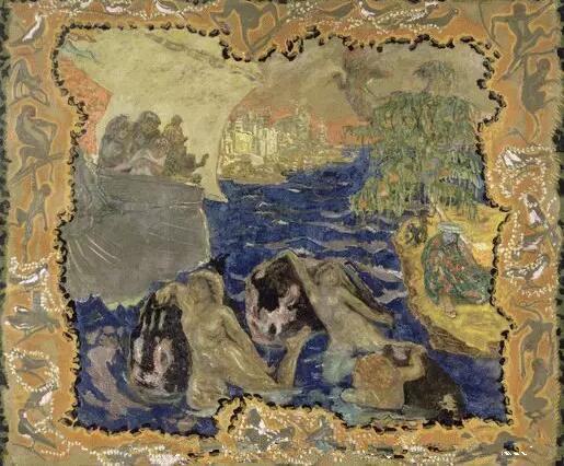 《戏水》（Jeux d‘eau ），皮尔-波纳尔（Pierre Bonnard）， （1867-1947）