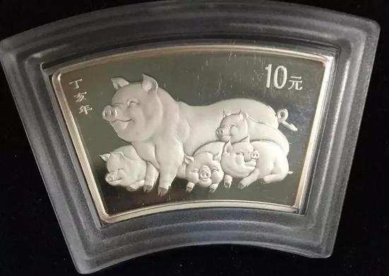 2007年中国丁亥（群猪）年纪念银币（带鉴定证书）