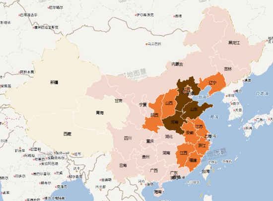 图3 举报信息来源地域分布