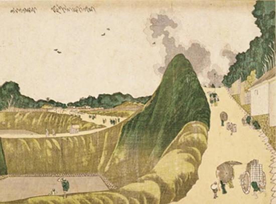 葛饰北斋画 九段牛之渊 江户时代(19世纪) 东京国立博物馆藏