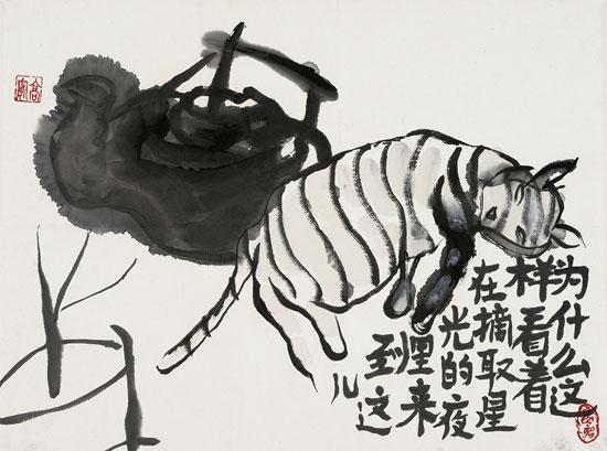 为什么这样看我（47X35CM--2017年）