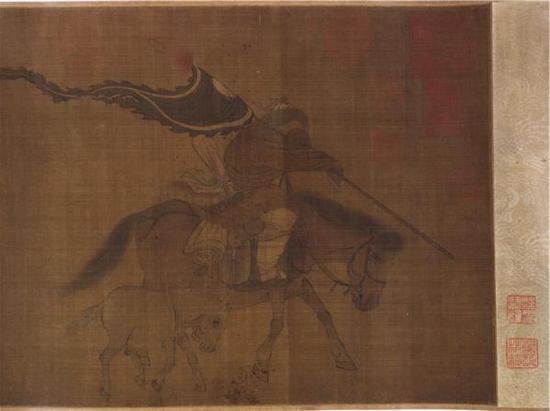 张瑀《文姬归汉图》(局部)
