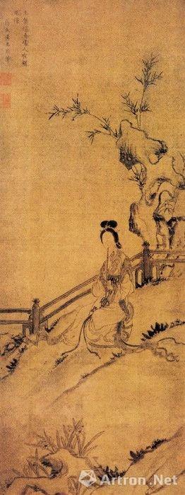 薛素素 《吹箫仕女图》