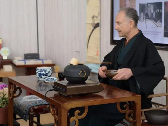 Scott宗真大师点茶现场