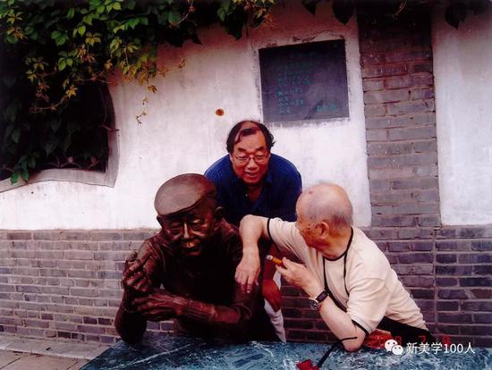黄永玉与陈岩,2008年