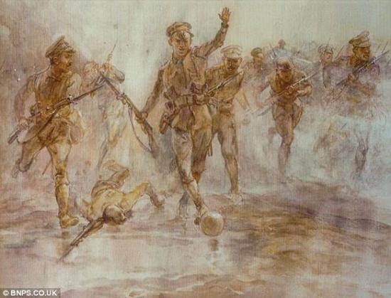 伊丽莎白·汤普森 《洛斯战斗中的伦敦爱尔兰中士》(1916)
