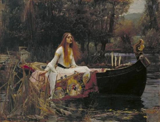 John William Waterhouse, The Lady of Shalott，1888