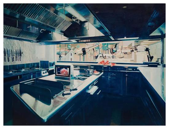 李青 崭新的厨房 A Brand New Kitchen 2012 布面油画 Oil on Canvas 227×300cm