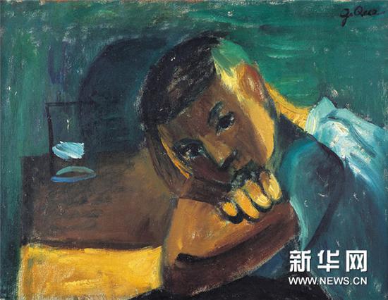 吴大羽与张功慤1956年合作创作的《男孩与玻璃杯》