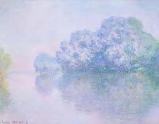 克劳德·莫奈(Claude Monet)《吉维尼的塞纳河》,1897年作,哥伦比亚美术馆