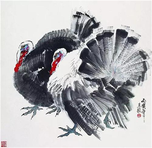 《相伴》68×68cm 1986年