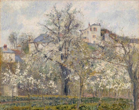 毕沙罗《春天:梅花盛开(Spring:Plum Trees in Bloom)》,1877年