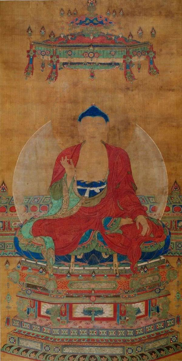 释迦牟尼佛,明代,绢本