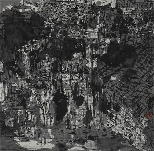 《居家有景》1999年 68cm×72cm