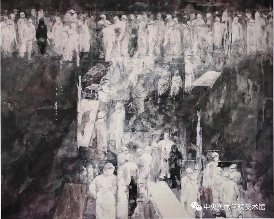 夏理斌《天·使》综合材料 160x200cm 2008年