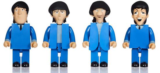 Medicom Toy Kubrick 1000% THE BEATLES 披头士 　　全套4只附原双盒 2008年