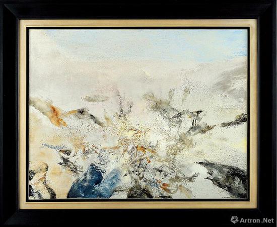 No.4 徐悲鸿《喜马拉雅山全景》1940年作 布面油画 37×93.5cm