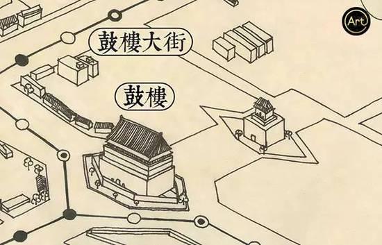 惊艳!“老北京”手绘超呆萌二环地图
