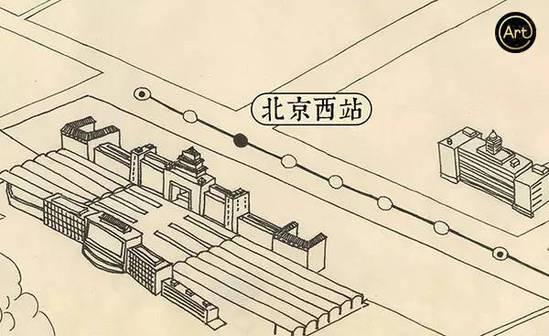 惊艳!“老北京”手绘超呆萌二环地图