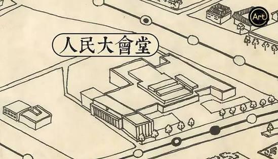 惊艳!“老北京”手绘超呆萌二环地图
