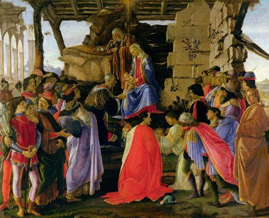 桑德罗·波提切利 （Sandro Botticelli）的《东方三博士的崇拜》 （The Adoration of the Magi），约1470-75