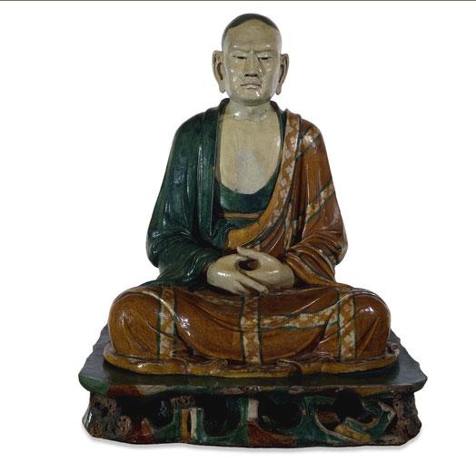 陶瓷罗汉 辽代 (公元907至1125年)出自中国河北