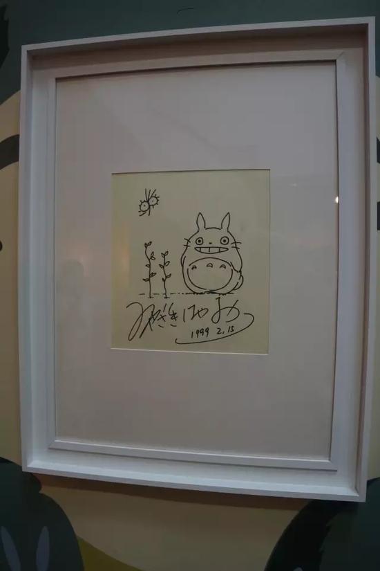 「龙猫」（漫画手稿） 宫崎骏 纸本墨水 1999年 现藏于“动漫艺术家”微信号所在场馆。
