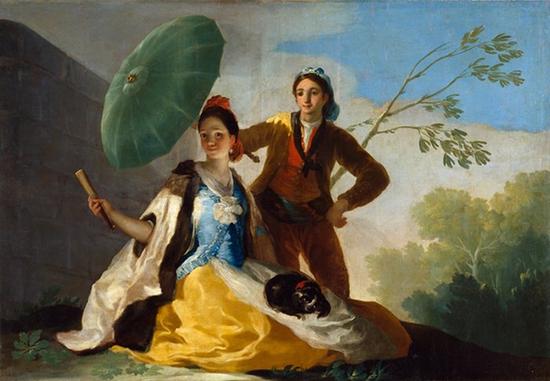 《阳伞》,1777年, 布面油画, 104*152cm 马德里, 普拉多博物馆