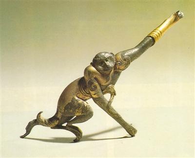 古代艺术品的猴:天降仙猿福禄双至