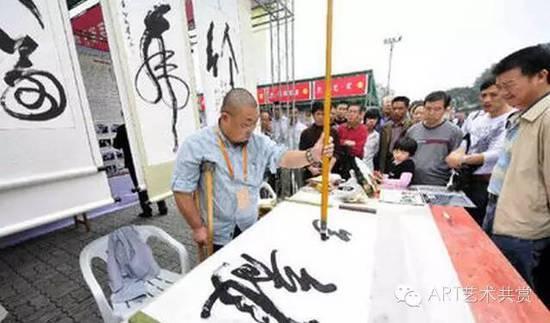 中国书法表演艺术名家，不知你能不能习惯？？