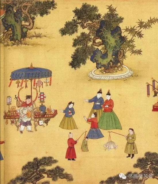 古画中的元宵行乐图,还是人家皇帝会玩!