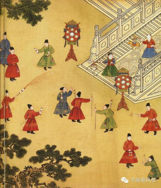 古画中的元宵行乐图,还是人家皇帝会玩!