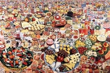 艾洛，《食景》（Foodscape，1964）. 图片：courtesy the Moderna Museet, Stockholm  © 2014 Artists Rights Society（ARS）, New York/ADAGP, Paris