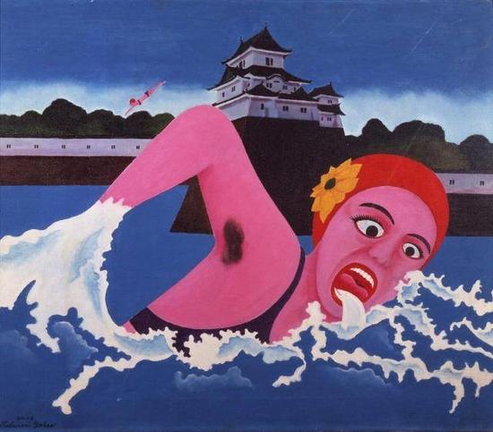 横尾忠則，《护城河》（Moat）  图片：courtesy the Walker Art Center