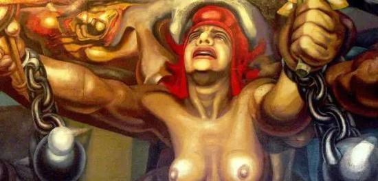 迭戈·里维拉(Diego Rivera),《新民主》,1910年。现展示于墨西哥城艺术宫。