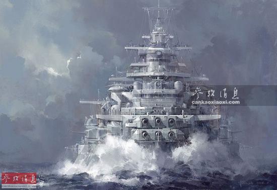 德国“沙恩霍斯特”号战列巡洋舰。