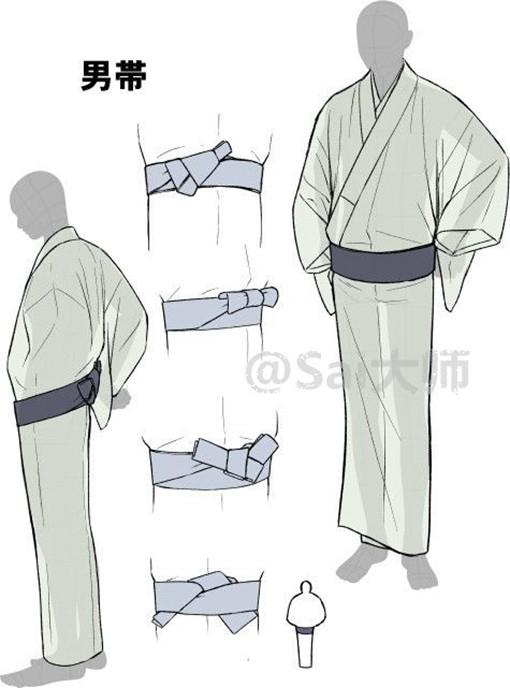 关于插画中日式和服的绘画方法教程