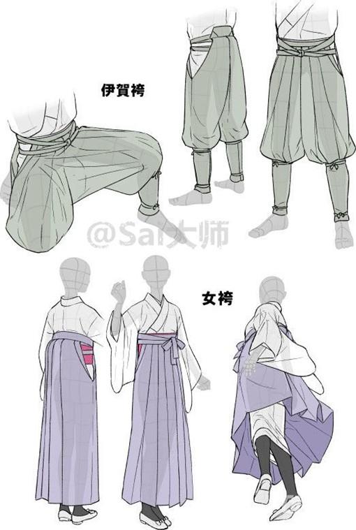 关于插画中日式和服的绘画方法教程