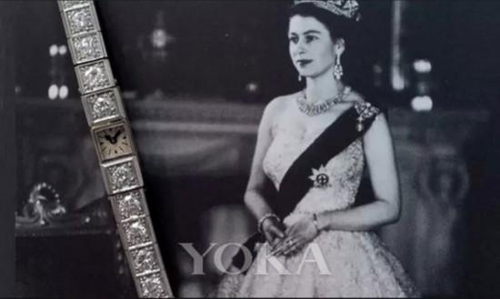 1953年加冕日佩戴的积家Joaillerie 101 Rivière腕表